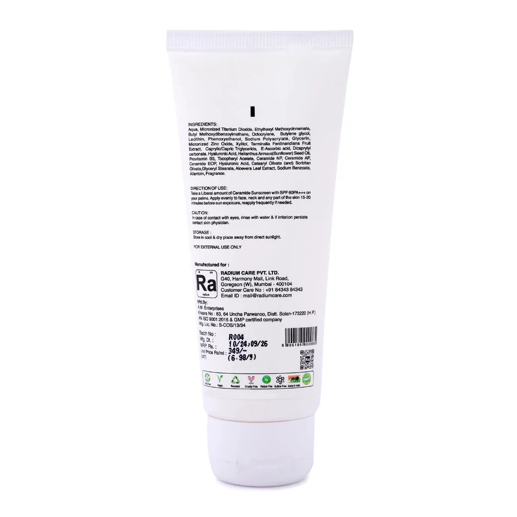 Ceramide sunscreen radiumcare