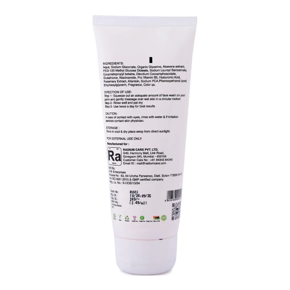 Rosemary face wash radiumcare